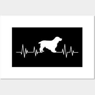 Cocker Spaniel dog Heartbeat dog Heartbeat dog Silhouette Posters and Art